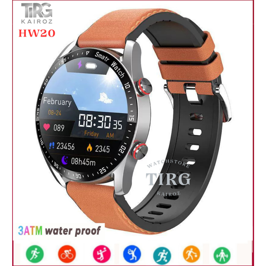 TIRG Smartwatch HW20 Fashion Sport Full Touch Monitor Detak Jantung Langkah Kalori Tahan Air IP67