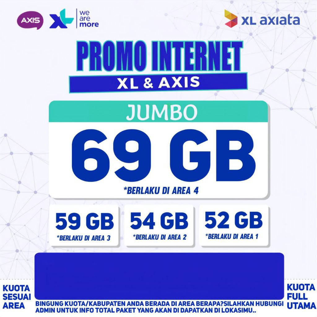 TEMBAK PAKETDATA 69GB XL & AXIS TERMURAH 