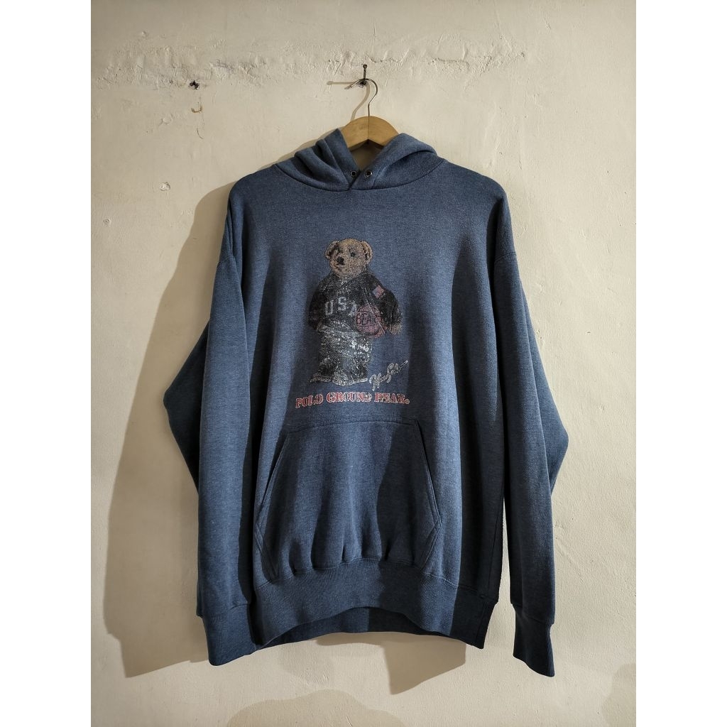 hoodie vintage polo bear ground