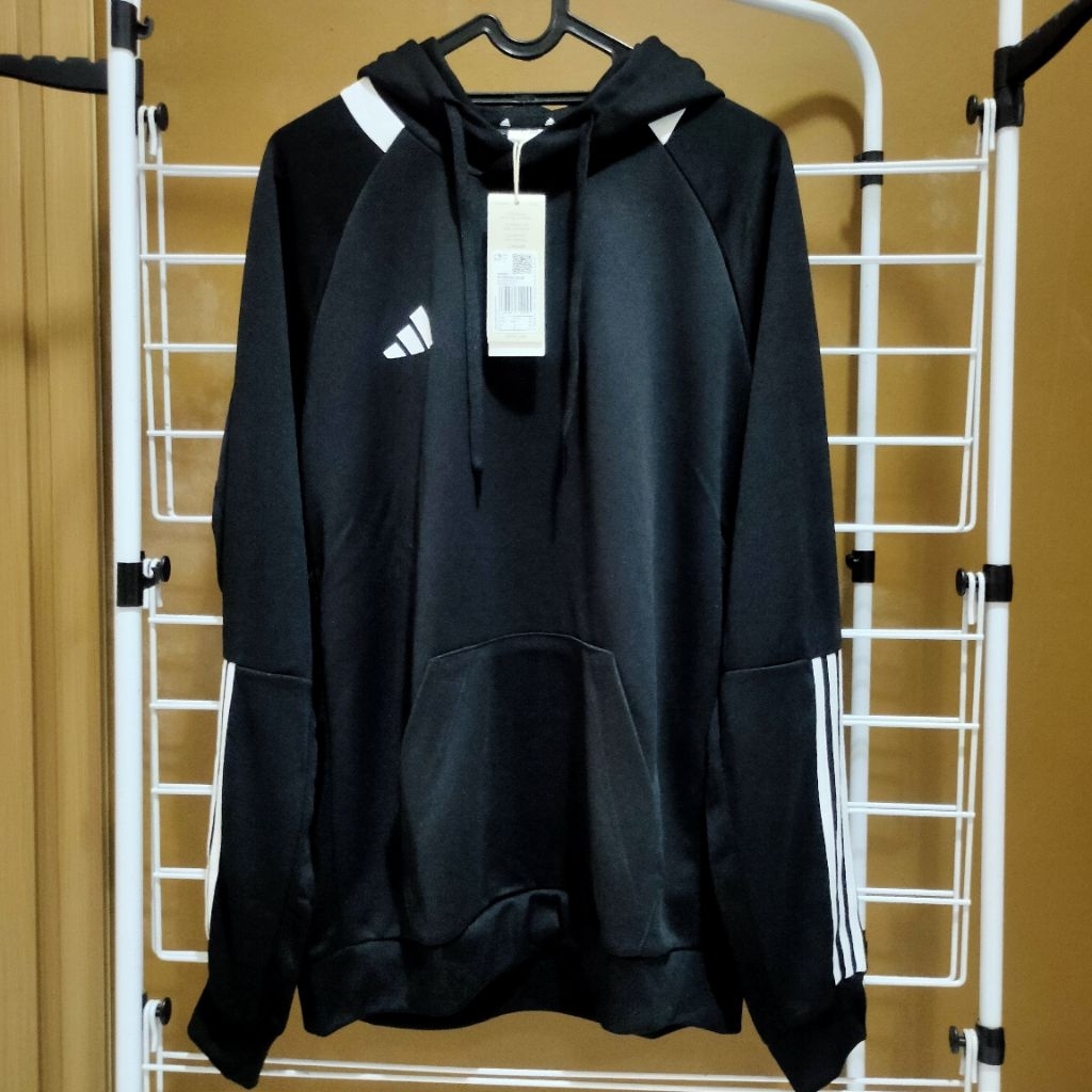 Adidas Sereno Cut 3 Stripes Hoodie Aeroready Original