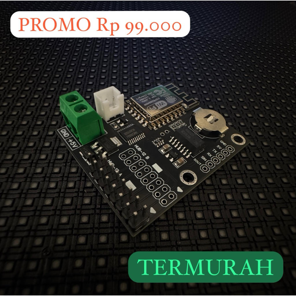 Controller JWS P10 single color multipanel / controller jam waktu sholat P10