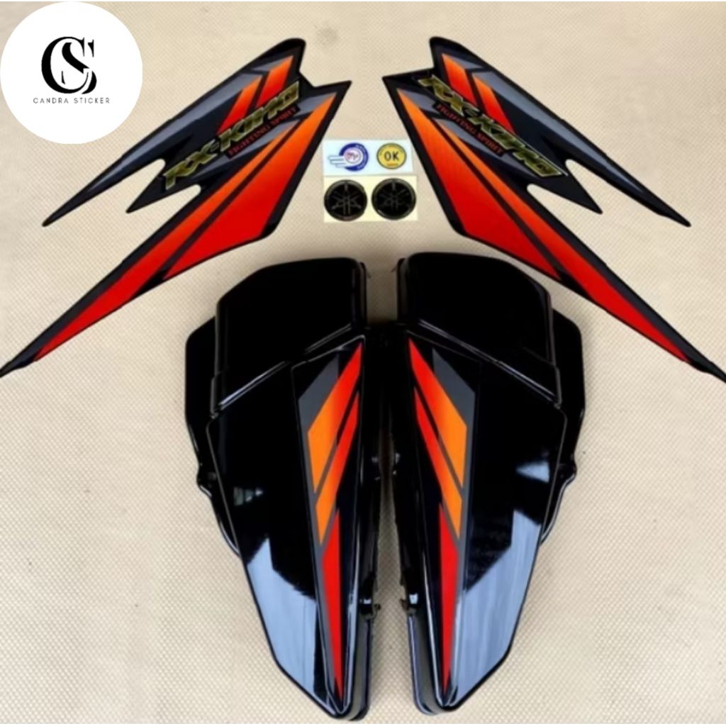 COVER BOX RX KING WARNA MERAH FULLSET STRIPING TAHUN 2002 TEPONG AKI RX KING MERAH BOX AKI RX KING