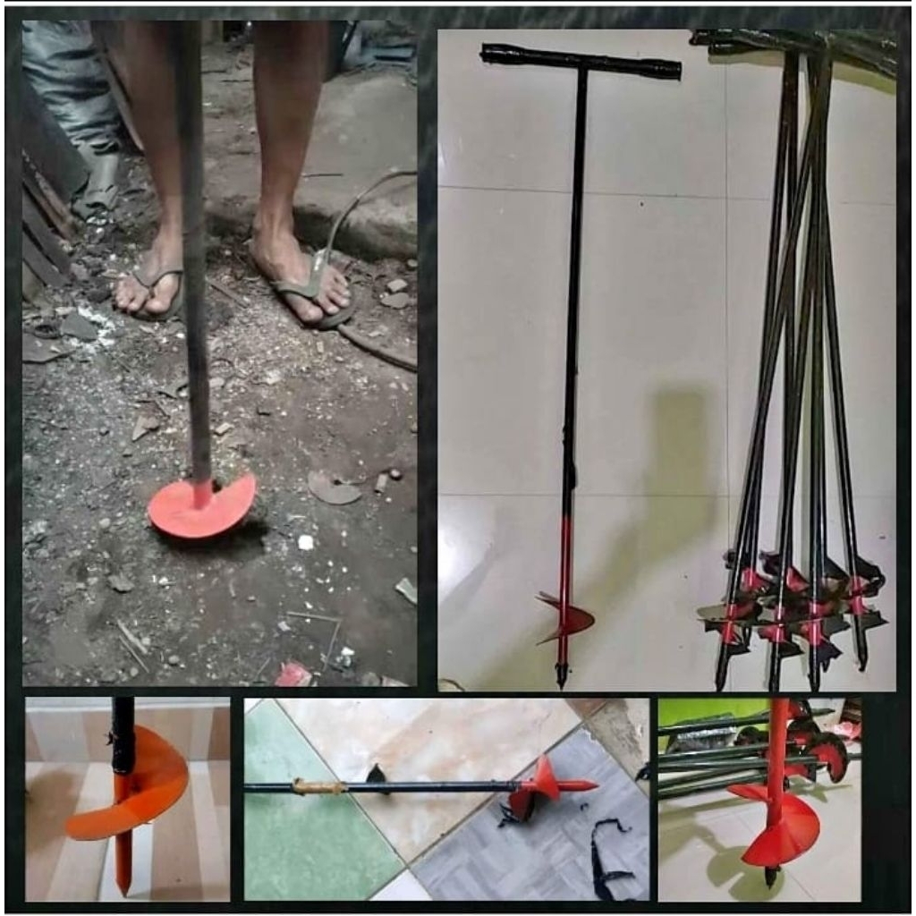 PROMO BOR BIOPORI 100CM BOR TANAH MANUAL BOR BIOPORI SPIRAL ALAT MELUBANGI TANAH