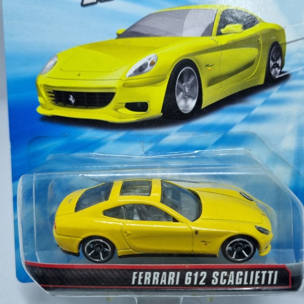Diecast Mobil Hotwheels 1:64 Speed Machines FERRARI G12 SCAGLIETTI kuning yellow