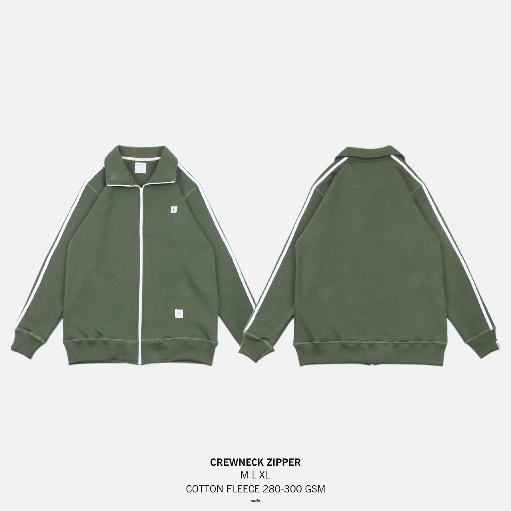 RATTLE - Varsity Crewneck Zipper