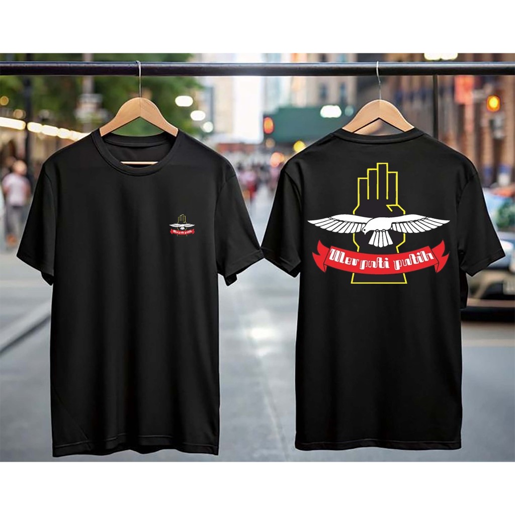 T-shirt Kaos Distro Lengan Pendek Merpati Putih 1963 Pria Wanita Bahan 24s