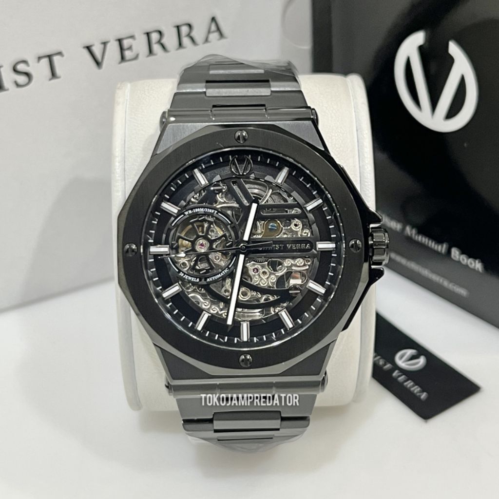 JAM TANGAN CHRIST VERRA AUTOMATIC CV 120145G-16BLK ORIGINAL