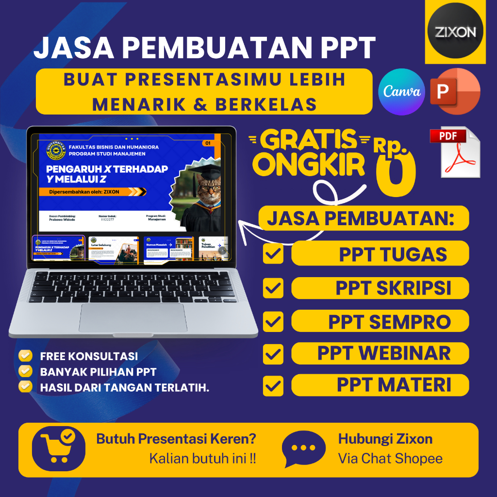 Pembuatan (PPT) Powerpoint | PPT Tugas | PPT Skripsi | PPT sidang | PPT Webinar