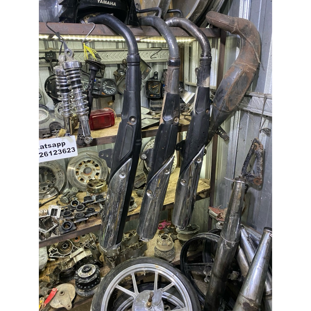 Knalpot rx king peredam original set tanpa selang ais