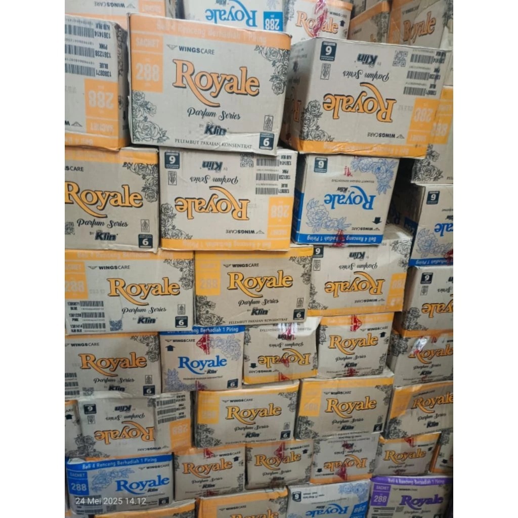 1 Dus Royale Softener pakaian Sachet isi 288 Pewangi Pakaian