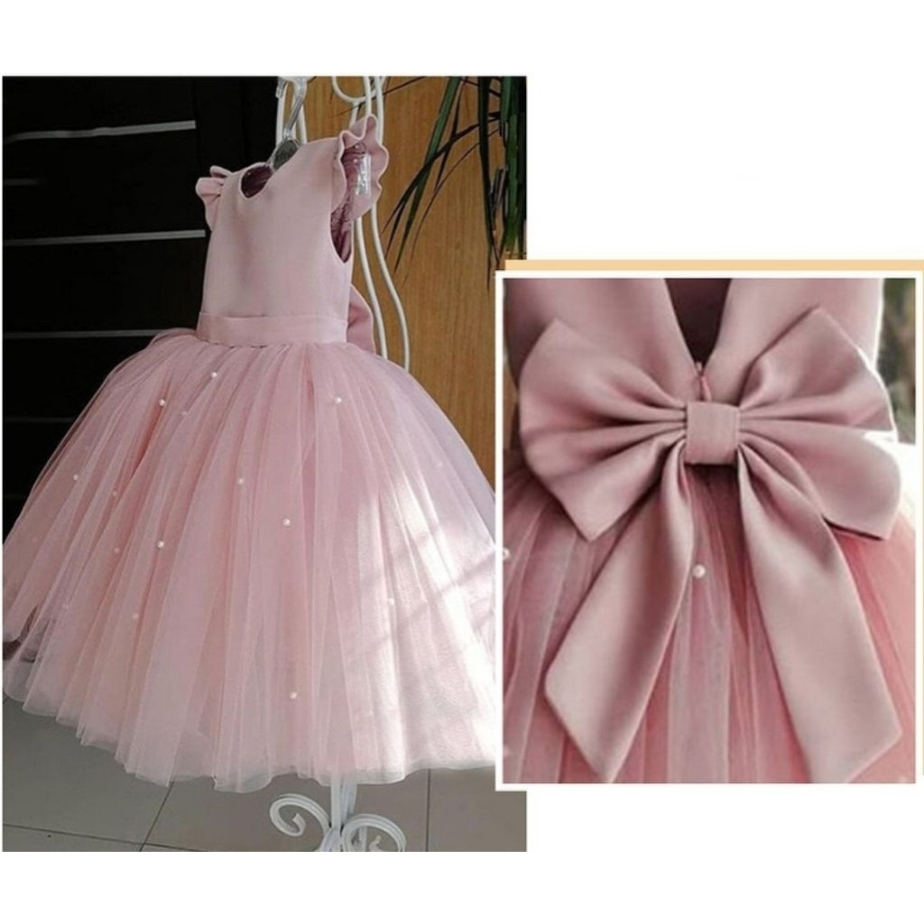 Gaun Ulang Tahun Anak baby pink birthday | Baju pesta anak