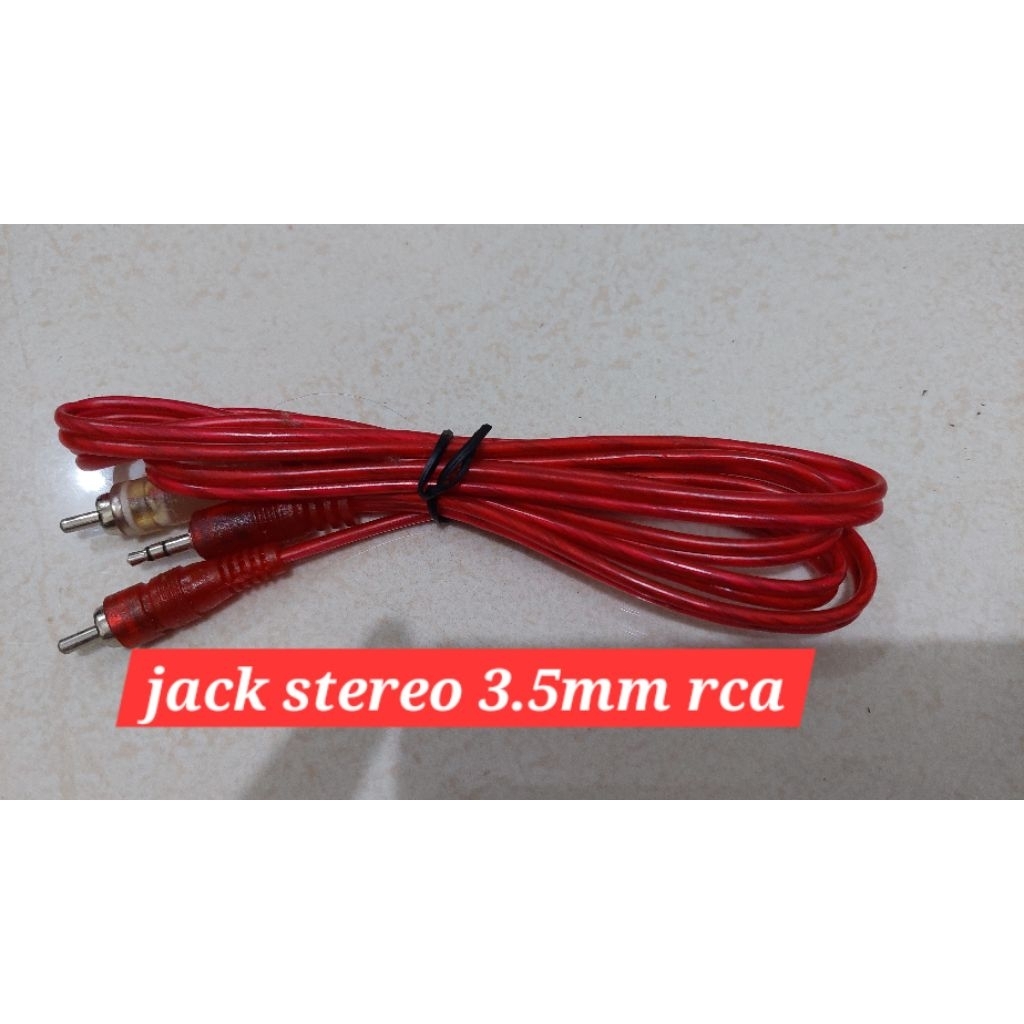 jack audio stereo 3.5mm rca bagus
