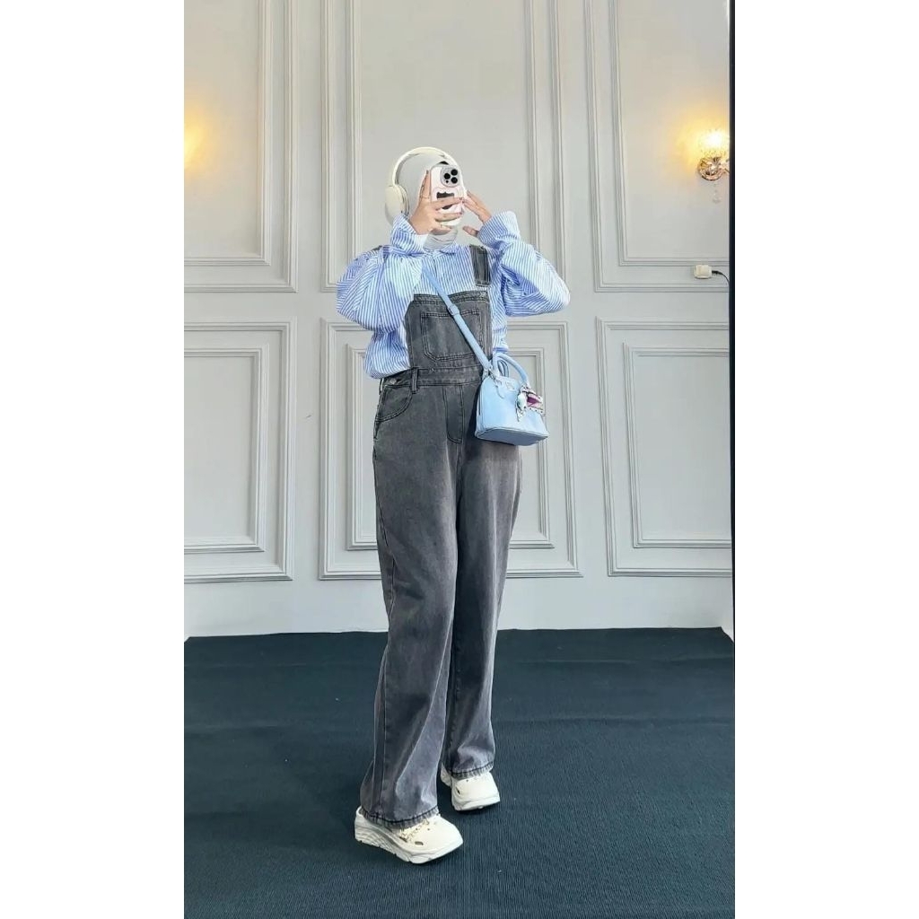 Cuci gudang  Celana kodok jeans wanita - Celana Jeans Korea style - Baju Kodok jeans