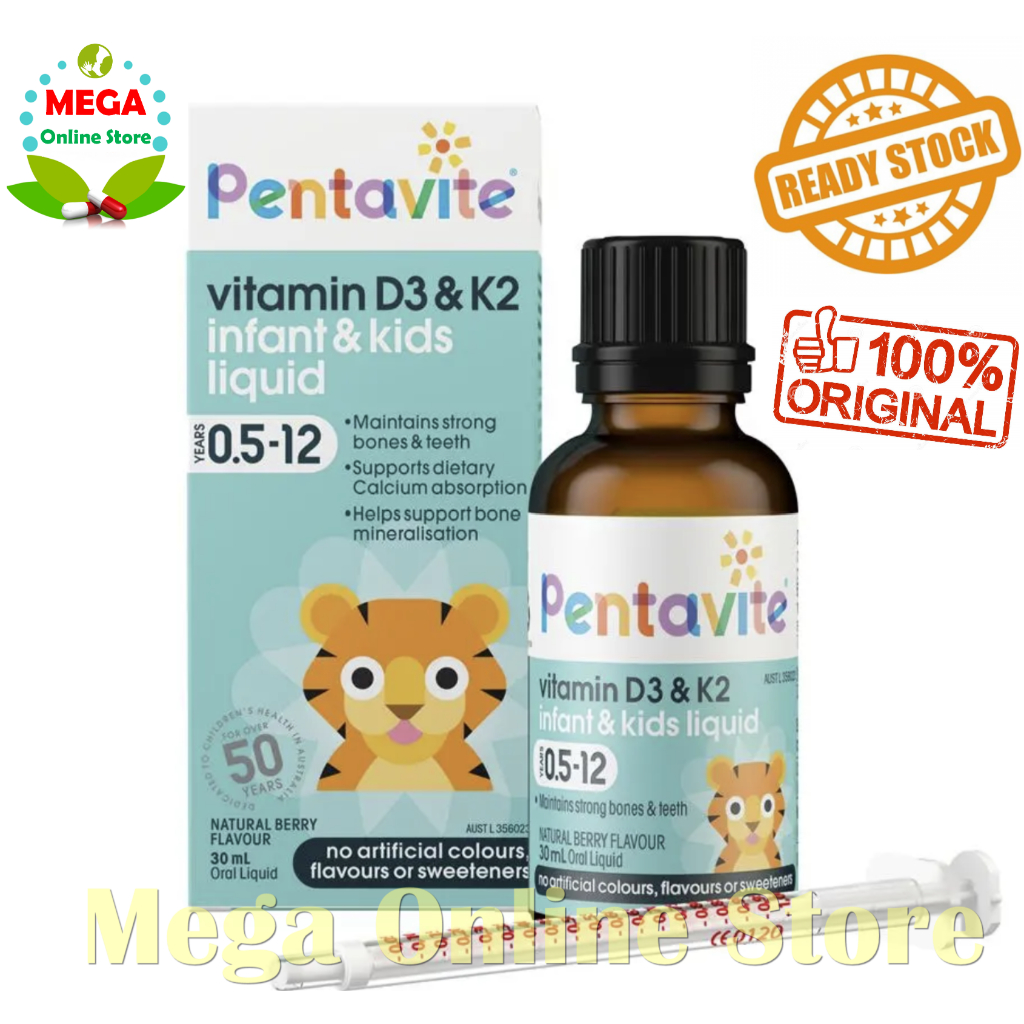 Pentavite Vitamin D3 & K2 Kids Liquid 30 ml