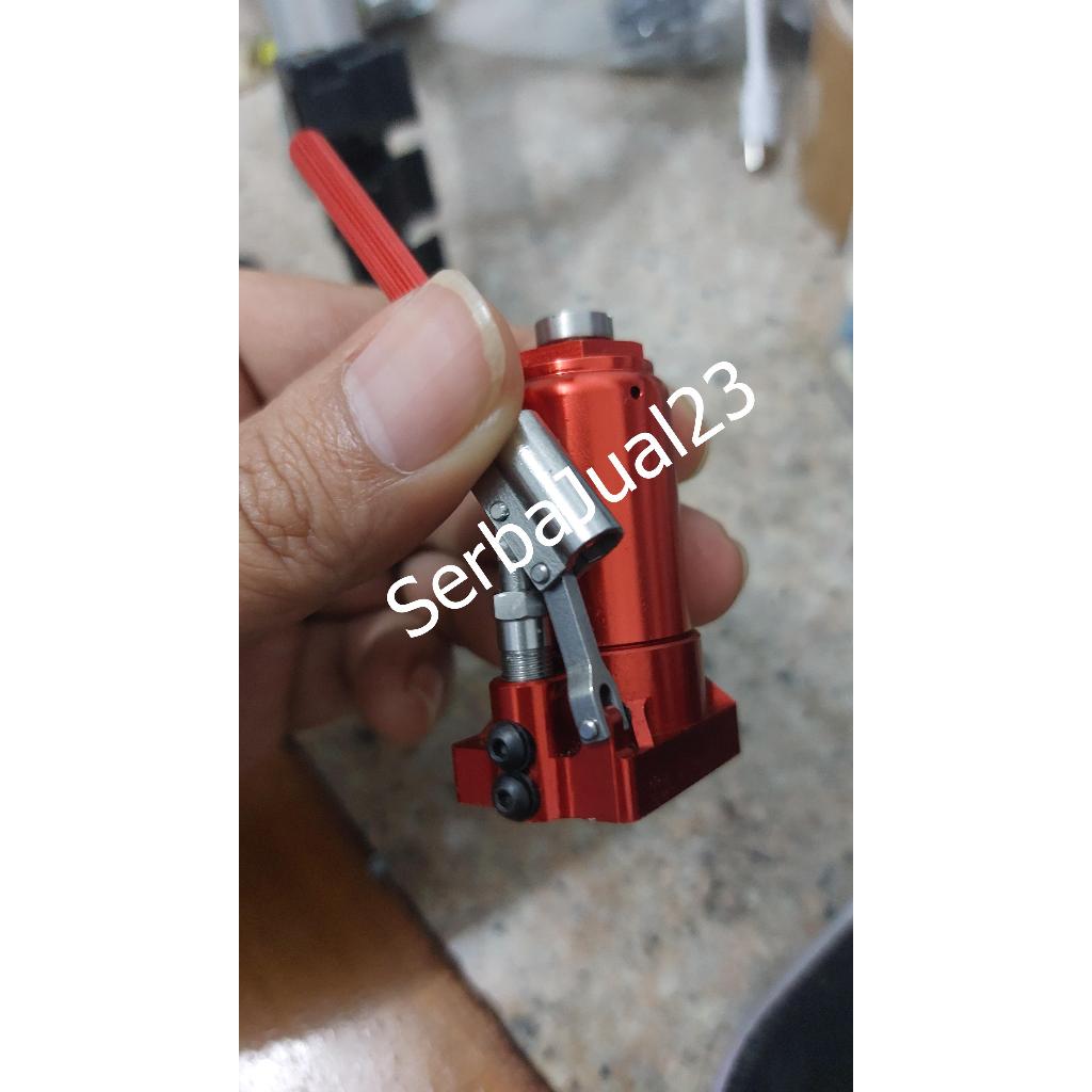 Miniatur Dongkrak/ Mainan Dongkrak Bahan Full Besi Skala 1:10 - Mirip Asli Pakai Oli Hidrolik