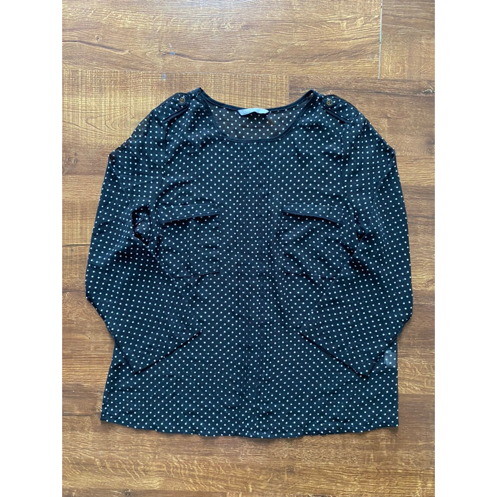 Preloved blouse polkadot