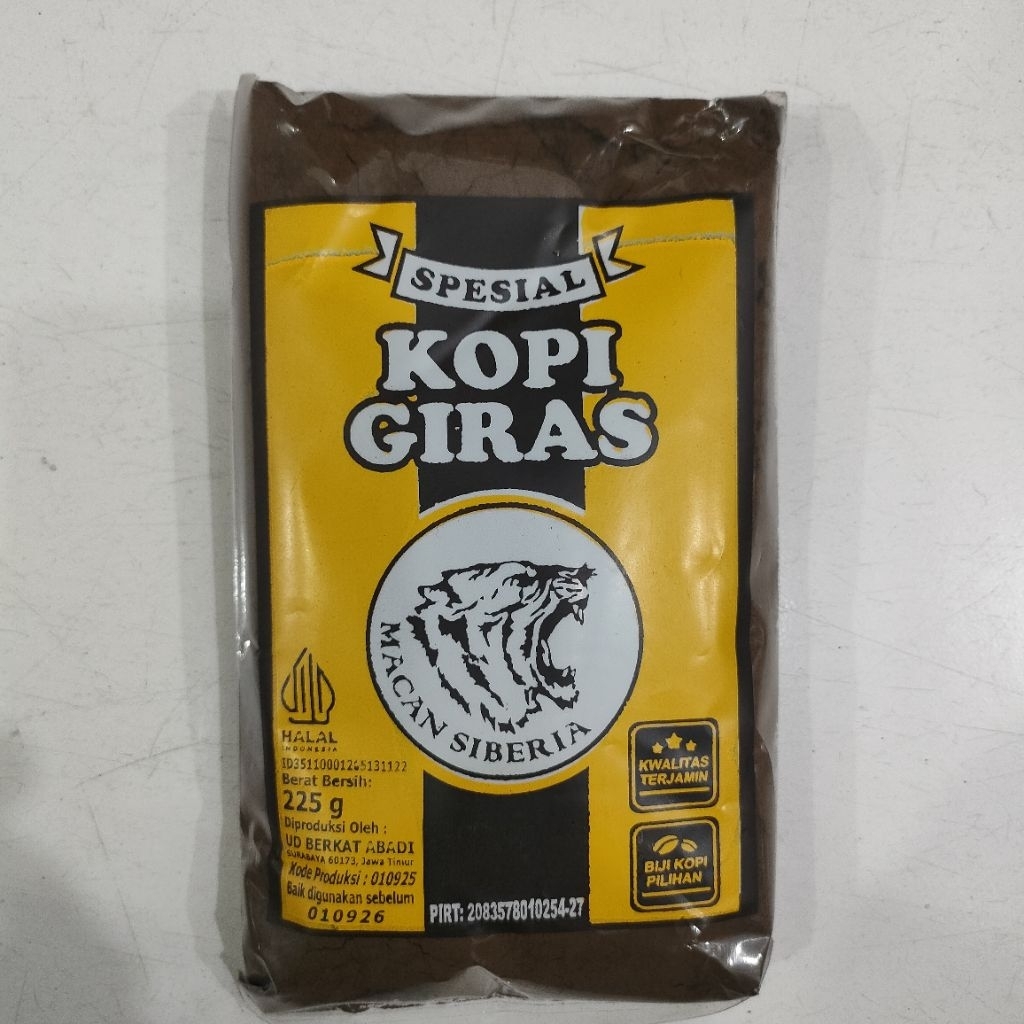 1PCS 225gram SPECIAL KOPI GIRAS MACAN SIBERIA EXP 26