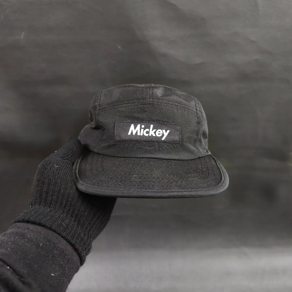 Topi 5 Panel Unisex Pria Wanita IC Story Golden Deluxe Brand Venezia x Disney - Mickey Mouse Nilon H