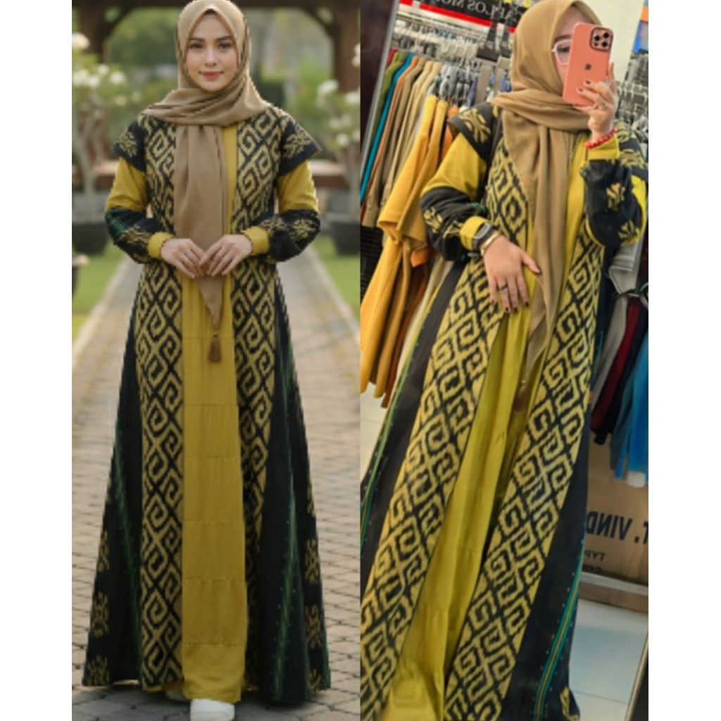 READY EXCLUSIVE GAMIS ALWIYYAH ORI ALTHAFUNNISA  OUTER LEPAS PASANG+ GAMIS INNER SIAP KIRIM