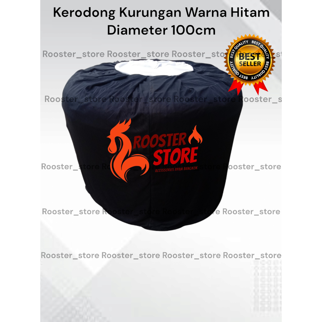 Kelambu Kurungan Ayam Jumbo Warna HITAM Kerodong Kurungan Ayam Bangkok Bahan Haluis Dan Tebal