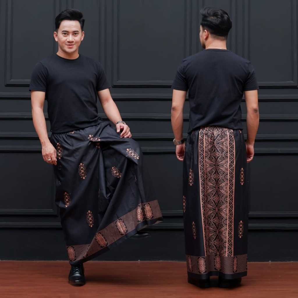 Sarung Instan Batik Pria Warna Hitam