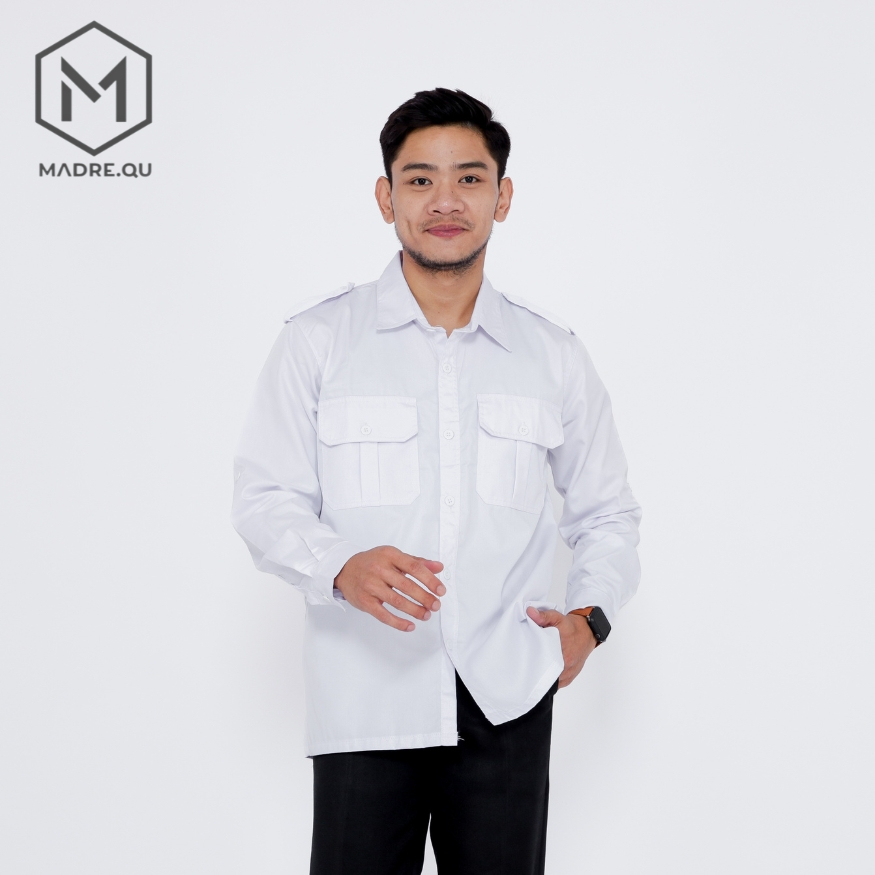 Kemeja PDH PDL Lapangan Outdoor Seragam PNS ANS Putih