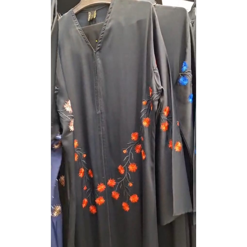 ABAYA MOTIF BUNGA | ORIGINAL