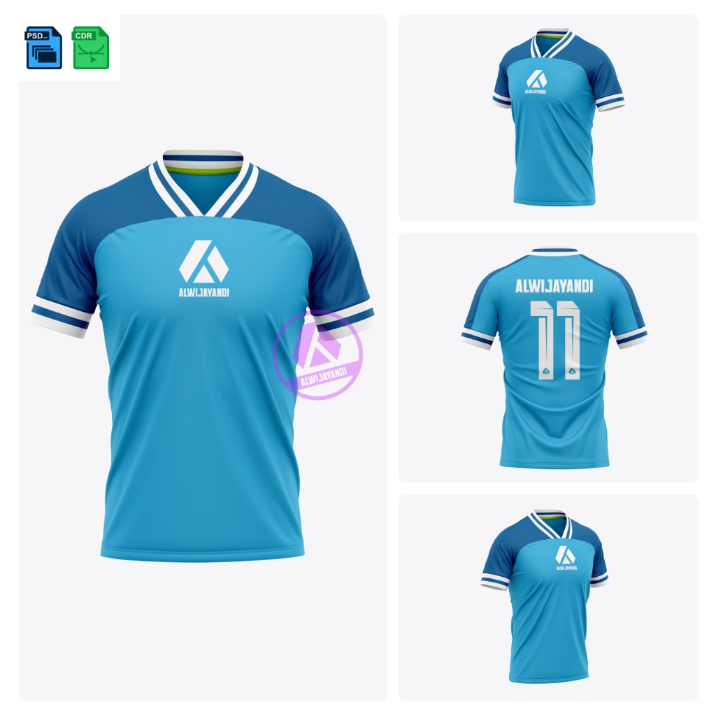 MOCKUP JERSEY V RATA RAGLAN // PS DAN CDR