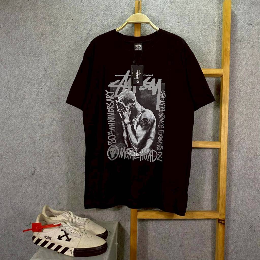 KAOS T-SHIRT STUSSY VINTAGE GOLDIE METALHEADZ BLACK