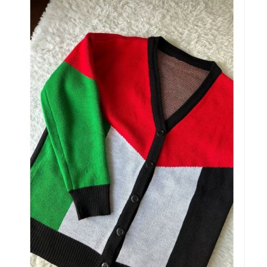 cardigan palestine by.yoora sarah