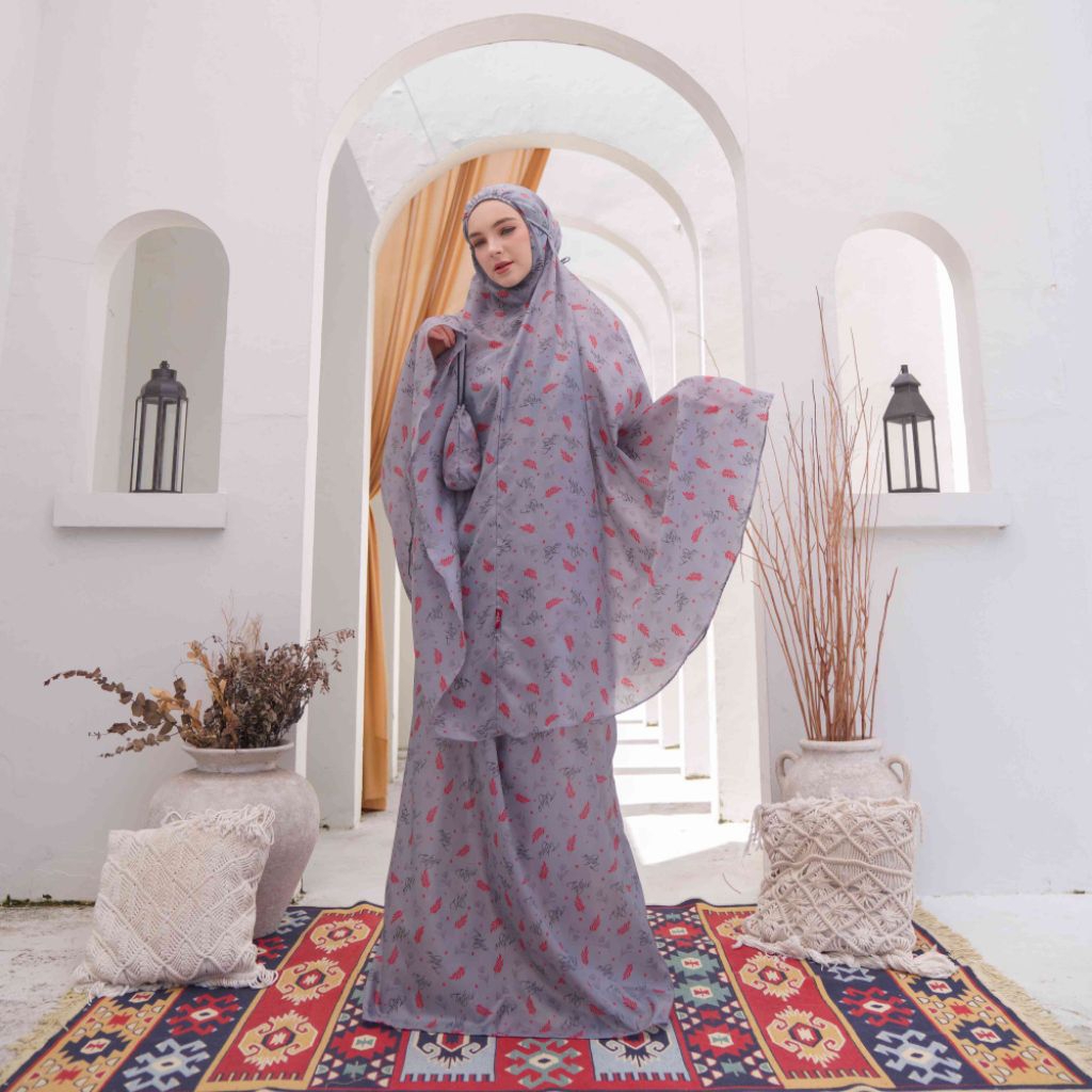 Mukena Tiara 514 Grey by Tatuis