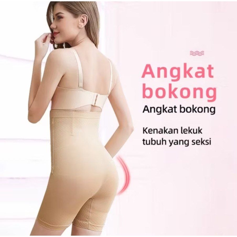 Hight Waist Korset Pelangsing Perut Buncit Celana Korset Wanita Jumbo
