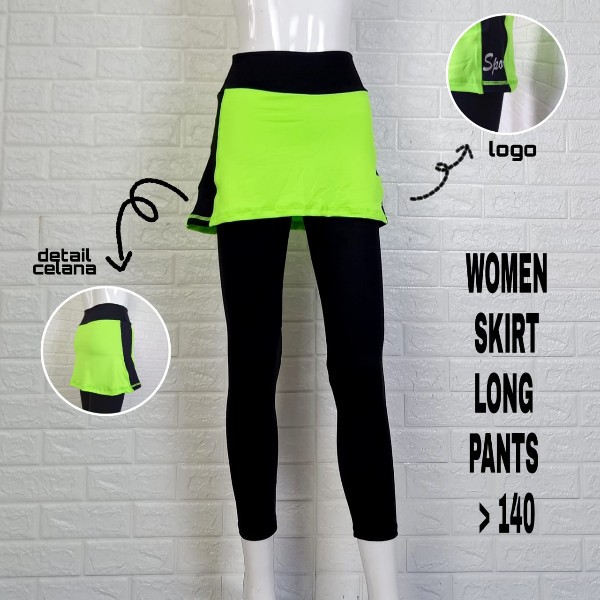 Legging Rok Panjang Olahraga Wanita/Celana Panjang Senam Muslimah/Baju Olahraga Muslimah/Celana Panj