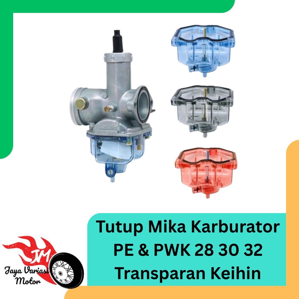 Mangkok Tutup Mika Karburator Transparan Mangkok Karbu PE & PWK 28 30 32 Keihin Sudco KSR Ninja 150