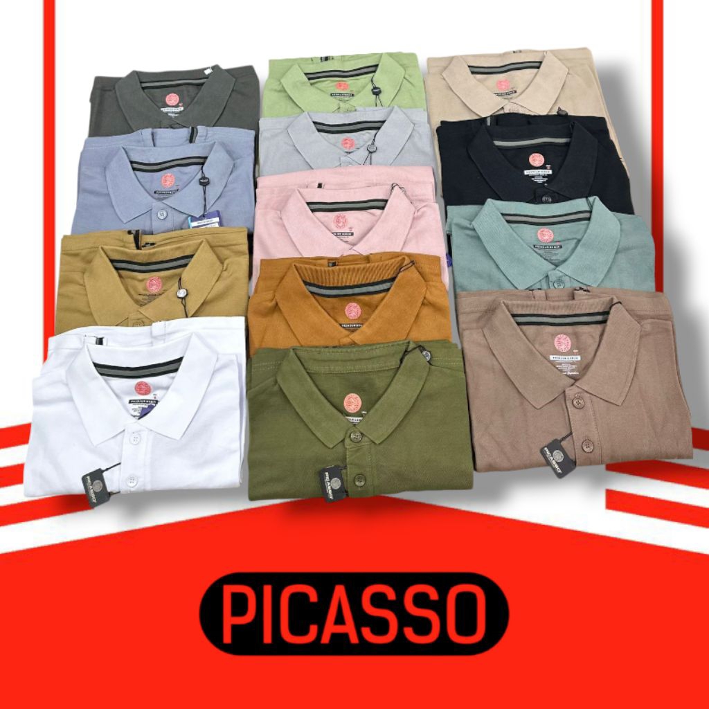 Baju Kaos Kerah Polo Pria PICASSO Original 100%