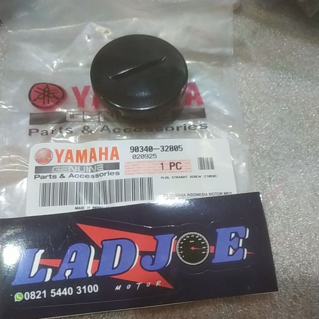 plug cvt/tutup bak cvt mio 5tl/90340-32805/yamaha