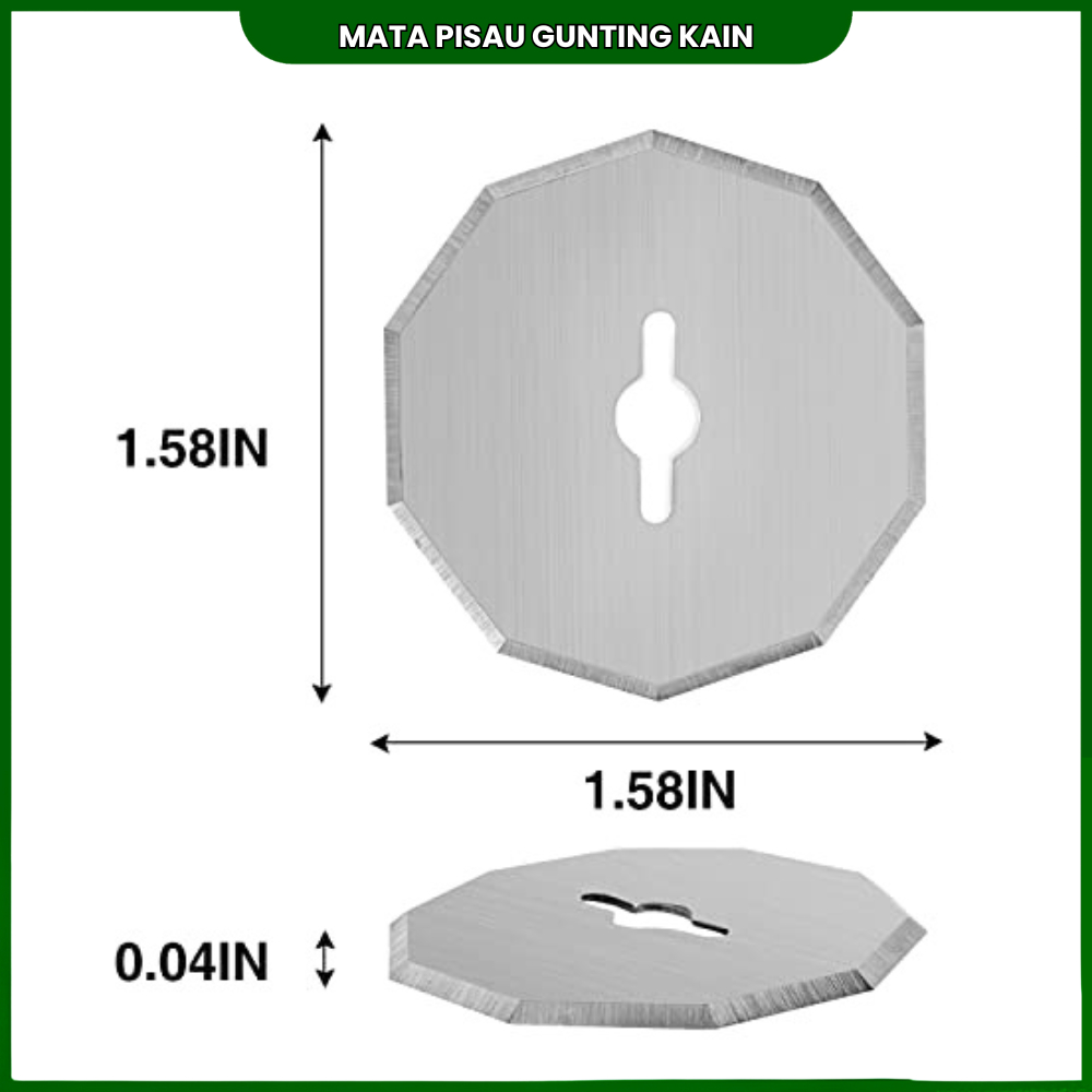 Refil Mata Pisau Baja Tahan Lama Mesin Potong Kain Baterai