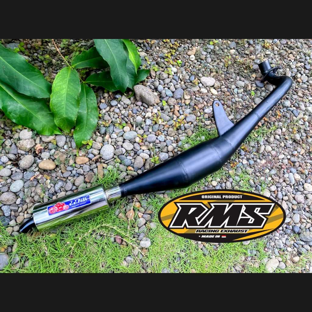Knalpot SIGMA Standar Racing Hitam crom yamaha motor 2tak racing Motorcycle Silincer - MERK YYPANG S