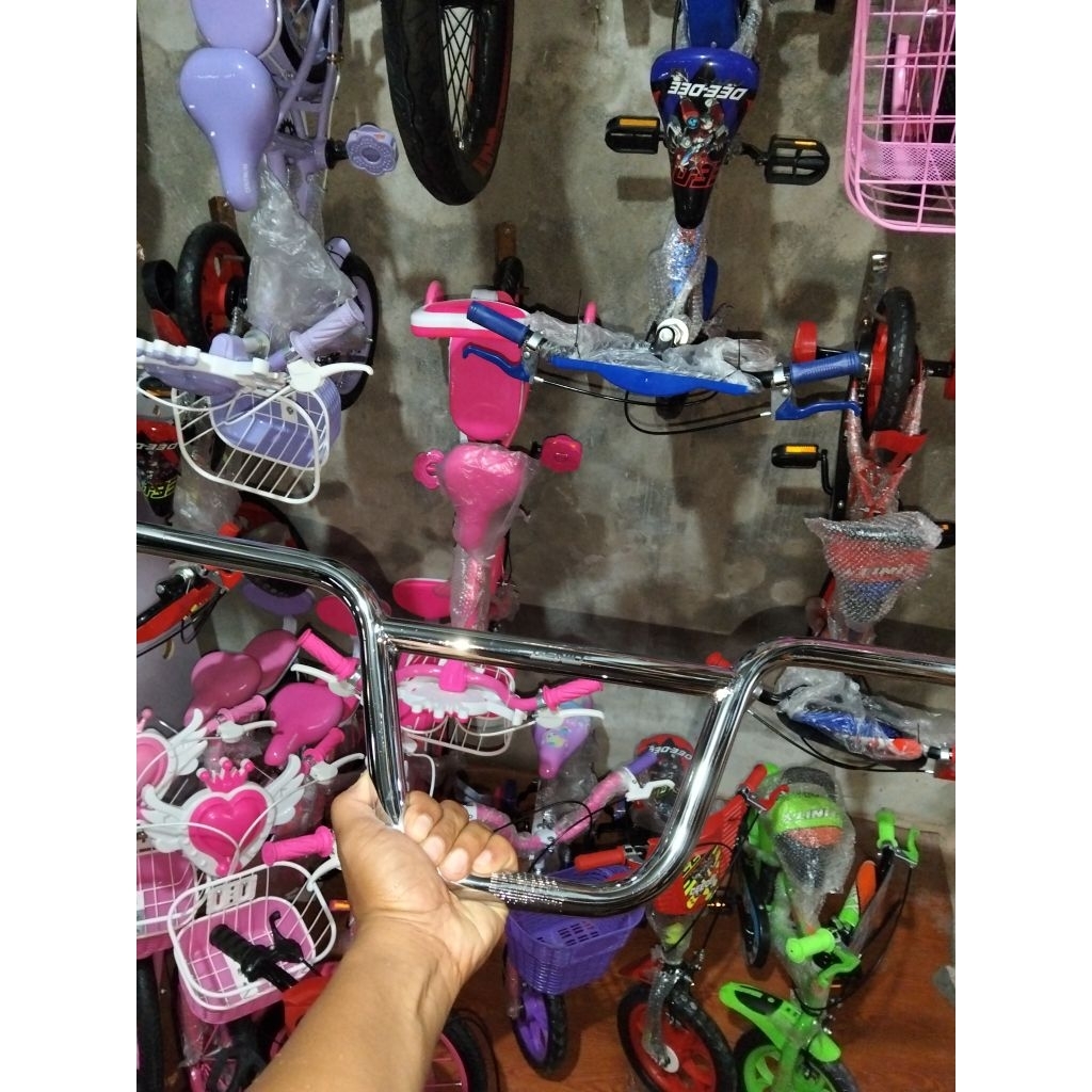 Stang sepeda bmx ukuran 20 chrome mrek genio