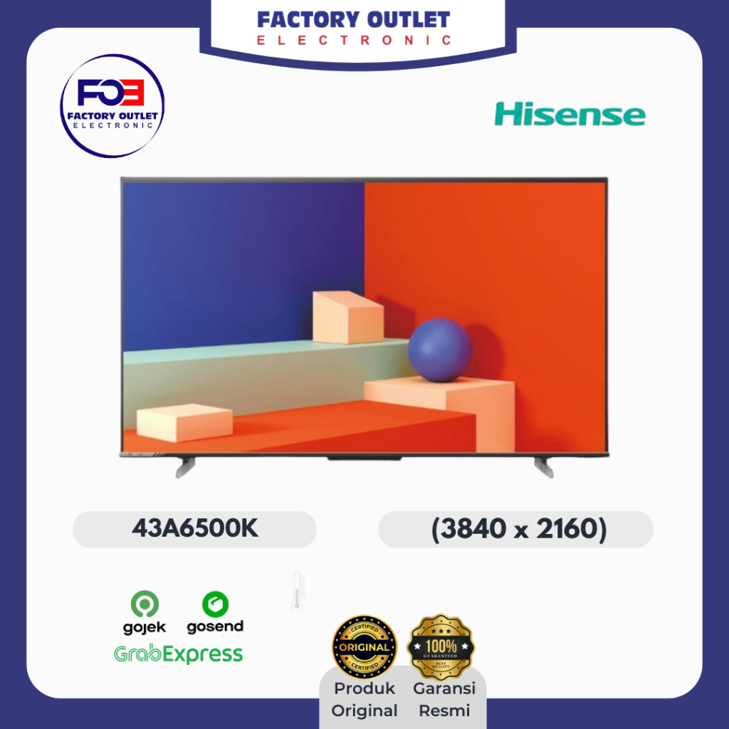 LED TV 43 Inch 43A6500K Smart Android TV UHD 4K 43A6500