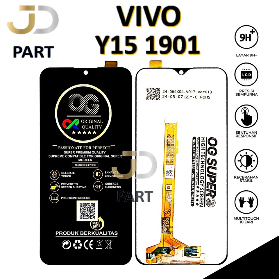 LCD TOUCHSCREEN VIVO Y15 1901 COMPLETE ORIGINAL 100% FULLSET