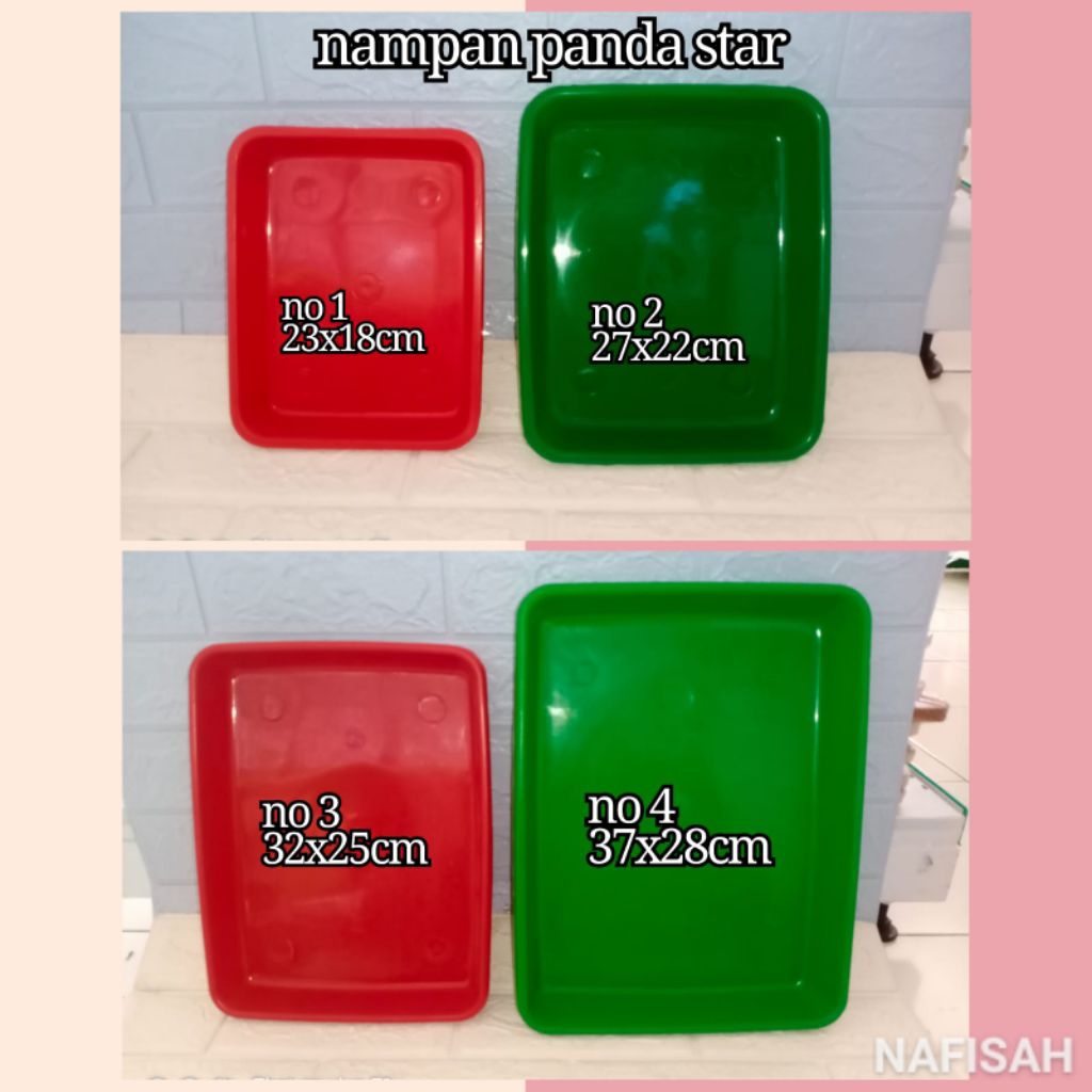 Nampan Plastik panda star 4 ukuran