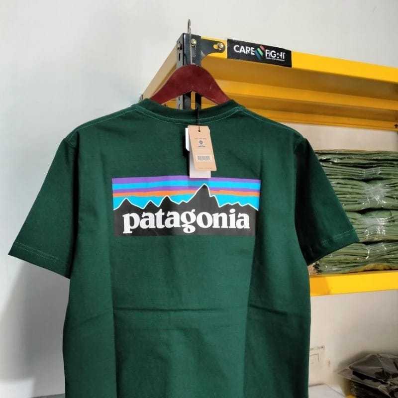 Kaos Distro Pria Wanita Brand Patagonia Fulltag Original / T-shirt Patagonia Motif Gunung Aesthetic 