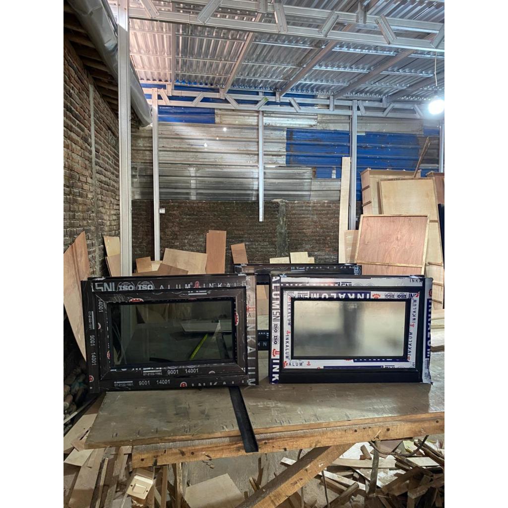 Jendela Aluminium 30x40 Sirkulasi Udara, Kamar Mandi Kamar Tidur ,Ventilasi Lubang Angin,Free Palet 