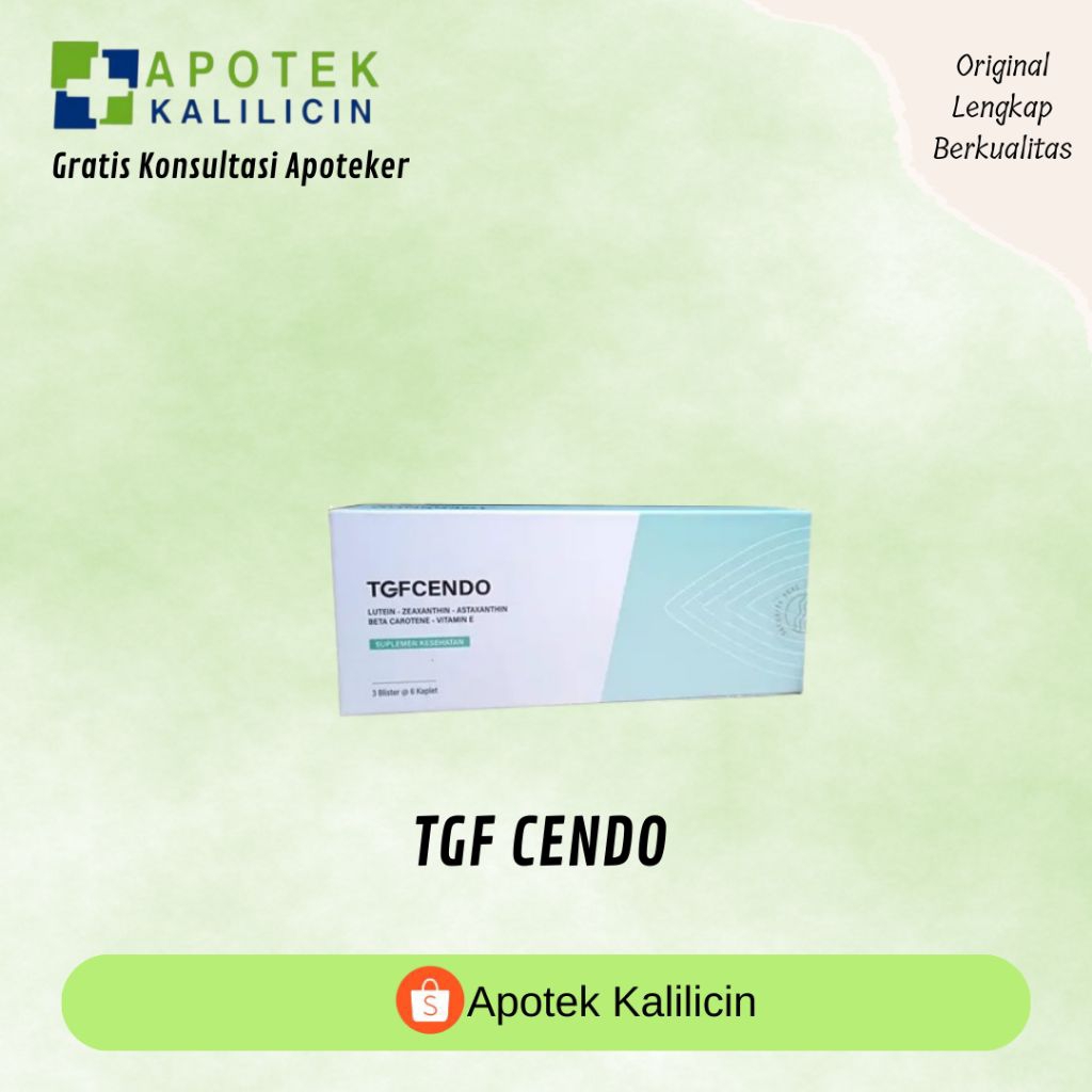 TGF CENDO KAPLET SUPLEMEN KESEHATAN MATA BOX ISI 18 KAPLET