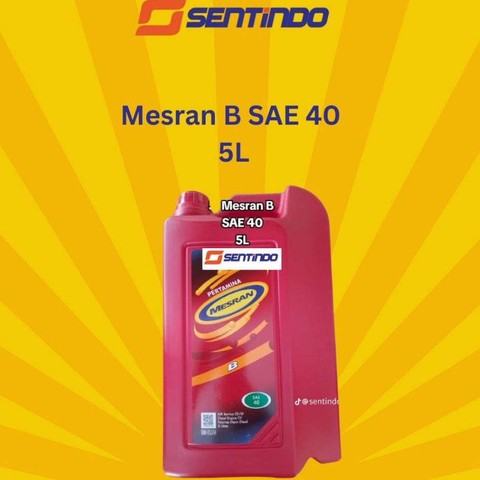 Mesran B SAE 40 5L - oli pertamina - oli berkualitas - PERTAMINA - OLI DIESEL
