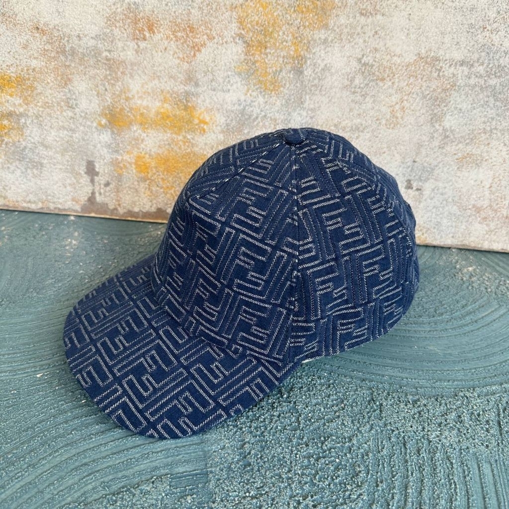 Fendi FF Denim Blue Jeans Cap Unisize