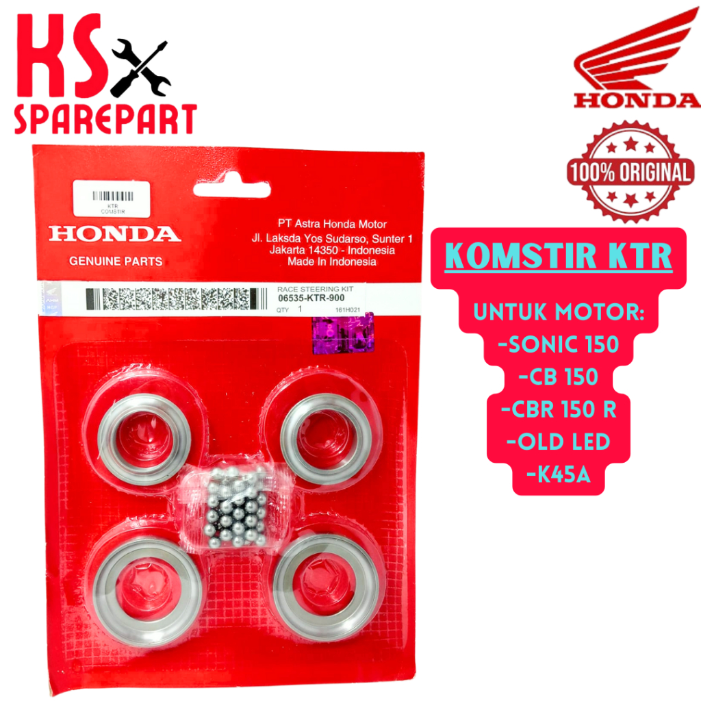 KOMSTIR KODE (06535-KTR-900) ASLI HONDA ORIGINAL PRESISI COMSTIR SONIC CB CBR 150 R Old LED ORIGINAL