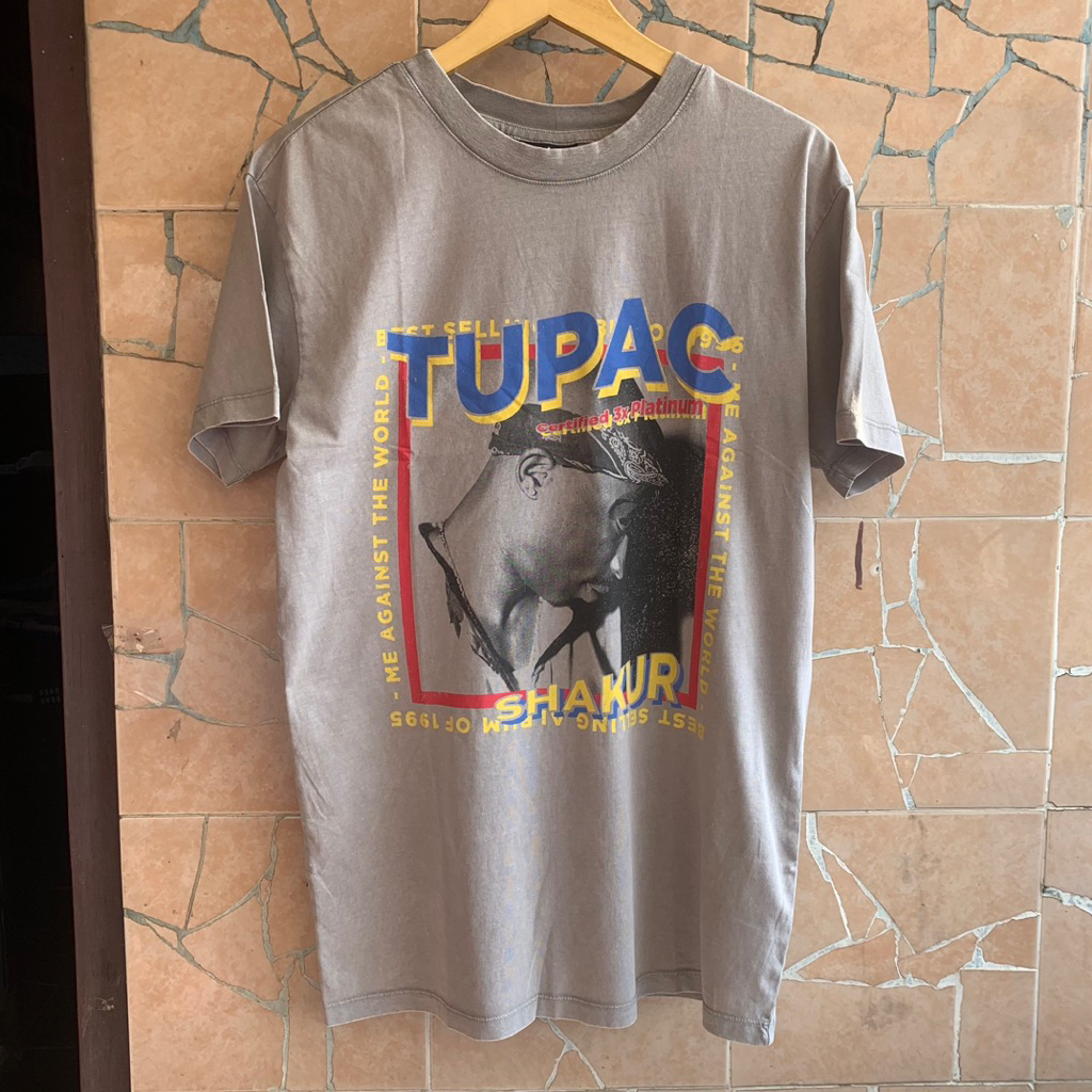 Kaos Cotton On Tupac Shakur Original