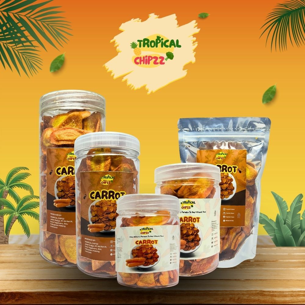 KERIPIK WORTEL / CARROT / Keripik Kering Buah Sayur